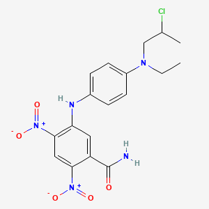 5-(p-((2-Chloropropyl)ethylamino)anilino)-2,4-dinitrobenzamide