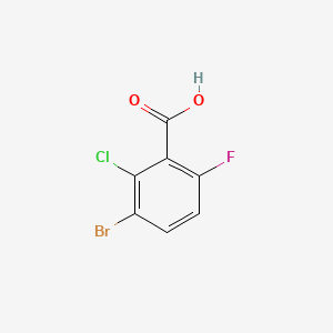 molecular formula C7H3BrClFO2 B1374828 3-Bromo-2-chloro-6-fluorobenzoic acid CAS No. 1114809-13-0