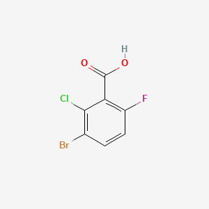 molecular formula C7H3BrClFO2 B1374828 3-溴-2-氯-6-氟苯甲酸 CAS No. 1114809-13-0