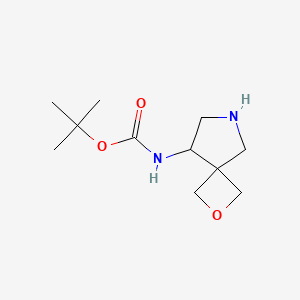molecular formula C11H20N2O3 B1374829 Tert-butyl 2-oxa-6-azaspiro[3.4]octan-8-ylcarbamate CAS No. 1422496-61-4