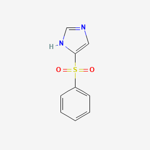 molecular formula C9H8N2O2S B1374830 4-(苯磺酰基)-1H-咪唑 CAS No. 1443980-18-4