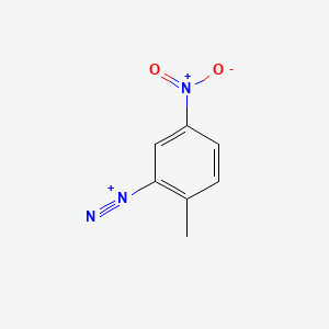 molecular formula C7H6N3O2+ B13748330 2-Methyl-5-nitrobenzenediazonium CAS No. 27165-07-7