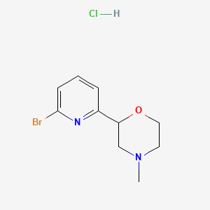 molecular formula C10H14BrClN2O B1374848 2-(6-溴吡啶-2-基)-4-甲基吗啉盐酸盐 CAS No. 1361114-78-4