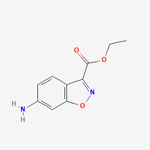 molecular formula C10H10N2O3 B1374860 6-氨基苯并[d]异恶唑-3-羧酸乙酯 CAS No. 932702-23-3