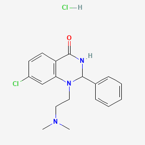 7-Chloro-2,3-dihydro-1-(2-(dimethylamino)ethyl)-2-phenyl-4(1H)-quinazolinone hydrochloride