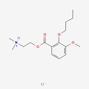 Benzoic acid, 2-butoxy-3-methoxy-, 2-(dimethylamino)ethyl ester, hydrochloride