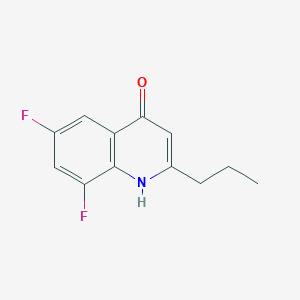 6,8-Difluoro-4-hydroxy-2-propylquinoline