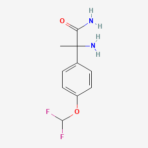 2-amino-2-[4-(difluoromethoxy)phenyl]propanamide