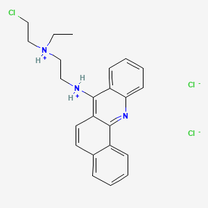 2-(benzo[c]acridin-7-ylazaniumyl)ethyl-(2-chloroethyl)-ethylazanium;dichloride