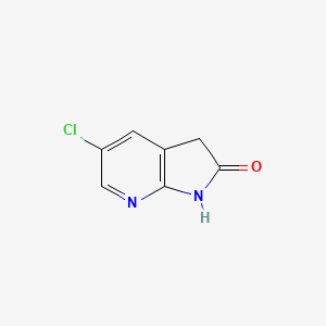 molecular formula C7H5ClN2O B1374875 5-Chloro-1H-pyrrolo[2,3-b]pyridin-2(3H)-one CAS No. 1190314-60-3