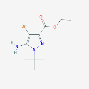 Ethyl 5-amino-4-bromo-1-tert-butylpyrazole-3-carboxylate