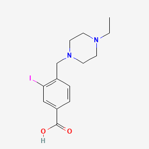 4-((4-Ethylpiperazin-1-yl)methyl)-3-iodobenzoic acid