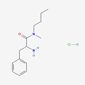 molecular formula C14H23ClN2O B1374884 2-氨基-N-丁基-N-甲基-3-苯基丙酰胺盐酸盐 CAS No. 1236259-25-8