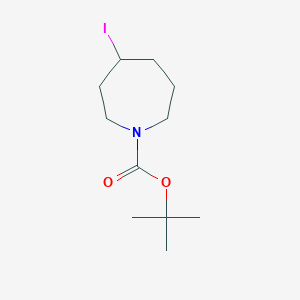 molecular formula C11H20INO2 B1374885 Tert-butyl 4-iodoazepane-1-carboxylate CAS No. 1394839-99-6