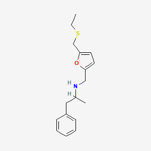 FURFURYLAMINE, 5-((ETHYLTHIO)METHYL)-N-(alpha-METHYLPHENETHYL)-