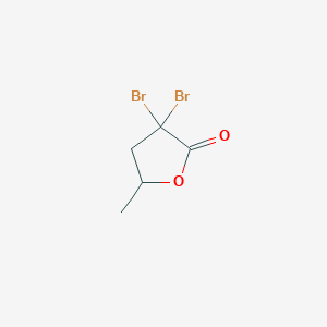 3,3-Dibromo-5-methyloxolan-2-one