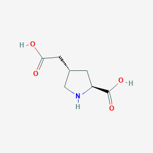 B137489 (2S,4S)-4-(Carboxymethyl)pyrrolidine-2-carboxylic acid CAS No. 147235-94-7