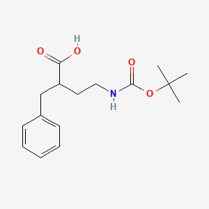 molecular formula C16H23NO4 B1374893 4-Bocamino-2-苄基丁酸 CAS No. 1015070-59-3