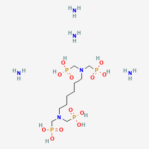 Tetraammonium tetrahydrogen (hexane-1,6-diylbis(nitrilobis(methylene)))tetrakisphosphonate