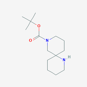 molecular formula C14H26N2O2 B1374900 Tert-butyl 1,8-diazaspiro[5.5]undecane-8-carboxylate CAS No. 1086394-59-3