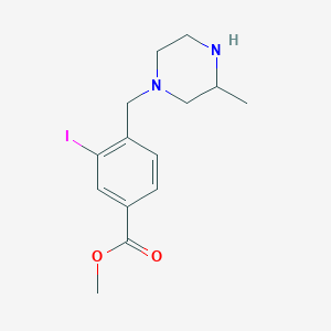 Methyl 3-iodo-4-((3-methylpiperazin-1-yl)methyl)benzoate