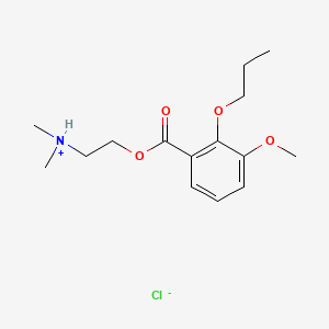 Benzoic acid, 3-methoxy-2-propoxy-, 2-(dimethylamino)ethyl ester, hydrochloride