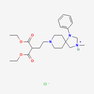 8-(3,3-Bis(ethoxycarbonyl)propyl)-3-methyl-4-oxo-1-phenyl-1,3,8-triazaspiro(4,5)decane HCl