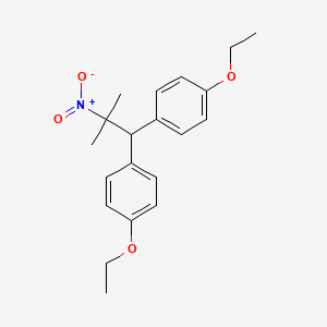 B13749067 Propane, 1,1-bis(p-ethoxyphenyl)-2-methyl-2-nitro- CAS No. 26258-72-0