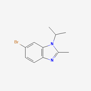 molecular formula C11H13BrN2 B1374908 6-bromo-1-isopropyl-2-methyl-1H-benzo[d]imidazole CAS No. 1038408-36-4
