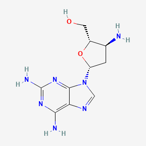 molecular formula C10H15N7O2 B1374912 2,3'-二氨基-2',3'-二脱氧腺苷 CAS No. 915399-37-0
