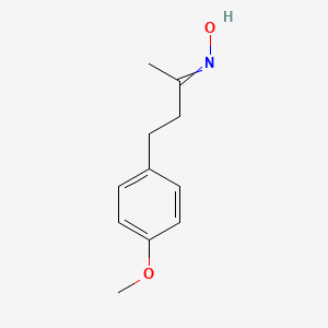 molecular formula C11H15NO2 B1374913 N-[4-(4-methoxyphenyl)butan-2-ylidene]hydroxylamine CAS No. 52271-43-9