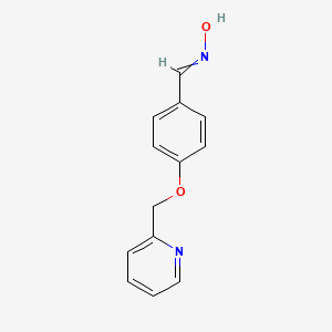 molecular formula C13H12N2O2 B1374923 4-(Pyridin-2-ylmethoxy)benzaldehyde oxime CAS No. 1087784-36-8