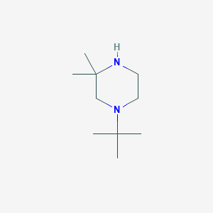 molecular formula C10H22N2 B1374925 1-Tert-butyl-3,3-dimethylpiperazine CAS No. 1226352-06-2