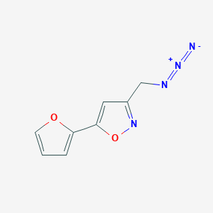 molecular formula C8H6N4O2 B1374929 3-(Azidomethyl)-5-(furan-2-yl)-1,2-oxazole CAS No. 943822-93-3