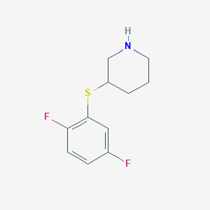 3-(2,5-Difluorophenyl)sulfanylpiperidine