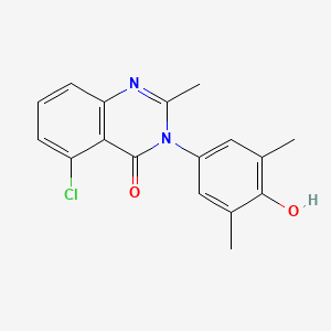 4(3H)-Quinazolinone, 5-chloro-3-(3,5-dimethyl-4-hydroxyphenyl)-2-methyl-