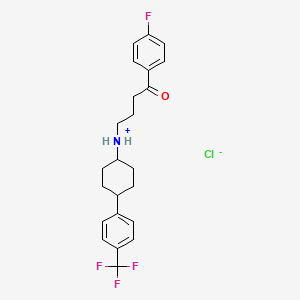 Butyrophenone, 4'-fluoro-4-(4-(alpha,alpha,alpha-trifluoro-p-tolyl)cyclohexylamino)-, hydrochloride, (E)-