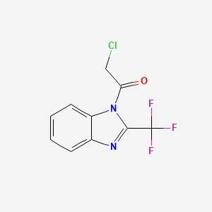 2-Chloro-1-[2-(trifluoromethyl)benzimidazol-1-yl]ethanone