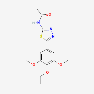 Acetamide, N-(5-(4-ethoxy-3,5-dimethoxyphenyl)-1,3,4-thiadiazol-2-yl)-