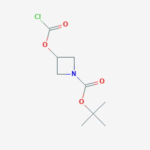 molecular formula C9H14ClNO4 B1374939 叔丁基3-[(氯代羰基)氧基]氮杂环丁烷-1-羧酸酯 CAS No. 1009368-28-8