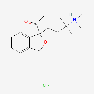 [4-(1-acetyl-3H-2-benzofuran-1-yl)-2-methylbutan-2-yl]-dimethylazanium;chloride