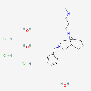 3-Benzyl-9-(3-(dimethylamino)propyl)-3,9-diazabicyclo(3.3.1)nonane hydrochloride hydrate