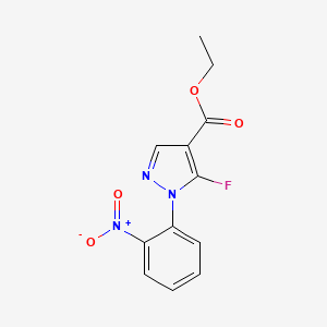 Ethyl 5-fluoro-1-(2-nitrophenyl)-1H-pyrazole-4-carboxylate