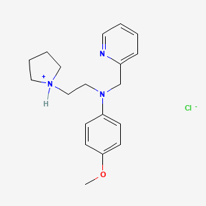 Aniline, p-methoxy-N-(2-pyridylmethyl)-N-(2-(1-pyrrolidinyl)ethyl)-, hydrochloride