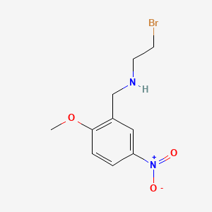 molecular formula C10H13BrN2O3 B13749428 Benzylamine, N-(2-bromoethyl)-2-methoxy-5-nitro- CAS No. 61361-58-8