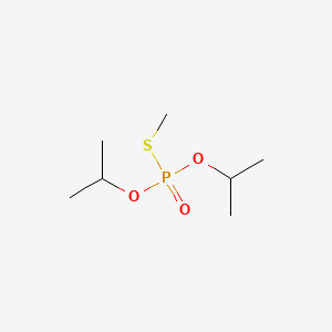 molecular formula C7H17O3PS B13749468 Phosphorothioic acid, S-methyl O,O-bis(1-methylethyl) ester CAS No. 22907-64-8