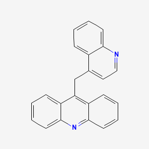 Acridine, 9-(4-quinolylmethyl)-