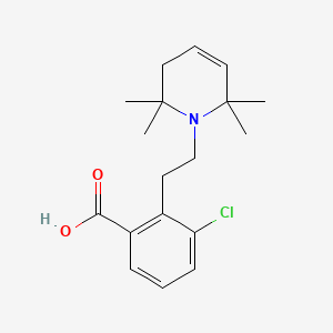 Benzoic acid, m-chloro-, 2-(3,6-dihydro-2,2,6,6-tetramethyl-1(2H)-pyridyl)ethyl ester