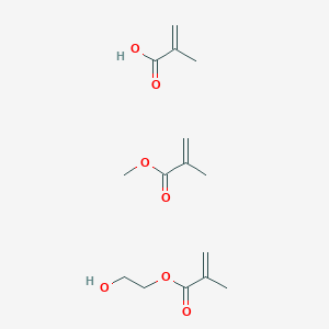 molecular formula C15H24O7 B13749573 2-Hydroxyethyl 2-methylprop-2-enoate;methyl 2-methylprop-2-enoate;2-methylprop-2-enoic acid 