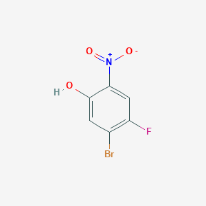 molecular formula C6H3BrFNO3 B1374966 5-Bromo-4-fluoro-2-nitrophenol CAS No. 944805-22-5